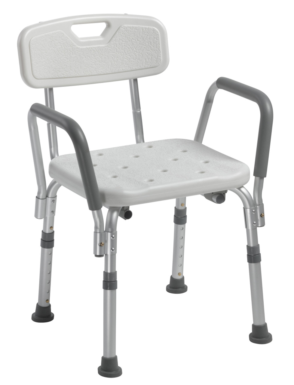 Home Bath Safety Bath Benches/Stools Shower Chair with Back and Removable Padded Arms Shower Chair with Back and Removable Padded Arms